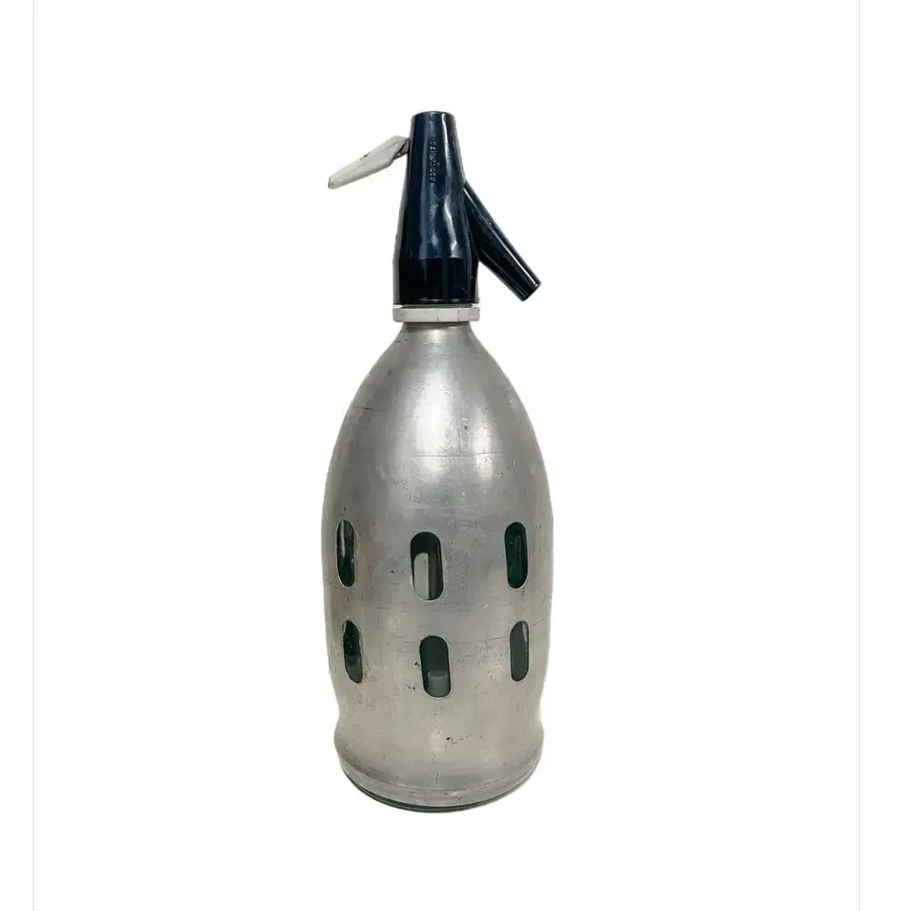 Vintage 32oz Caged Seltzer Bottle Seltz Water Co. Siphon Made in Argentina